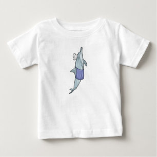 Dolphin as Cook with Chef hat Baby T-Shirt