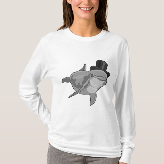 Dolphin as Gentleman with Top hat (Front)