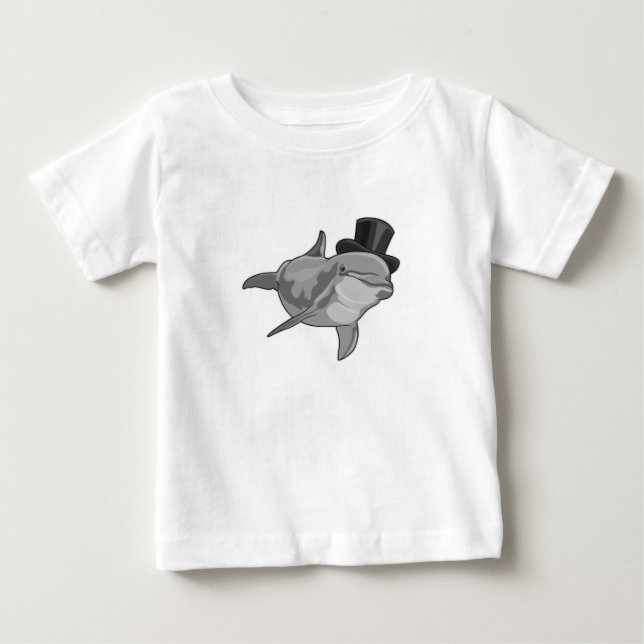Dolphin as Gentleman with Top hat (Front)