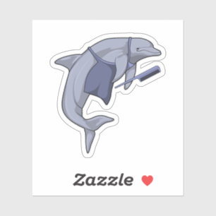 Dolphin as Hairdresser with Comb