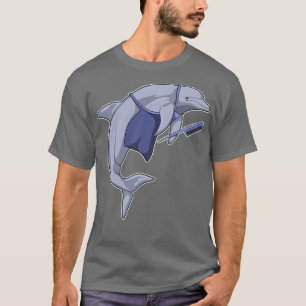 Dolphin as Hairdresser with Comb T-Shirt