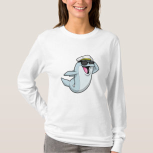 Dolphin as Policeman with Police hat T-Shirt