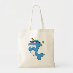 Dolphin as Unicorn with Glasses.PNG Tote Bag