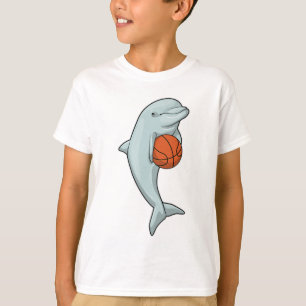 Dolphin at Basketball Sports T-Shirt