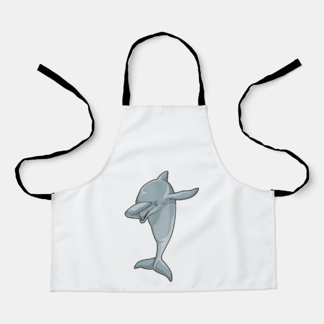 Dolphin at Hip Hop Dance Dab Apron (Front)