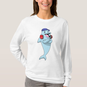 Dolphin at Listen to Music T-Shirt