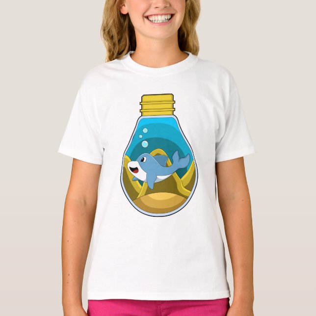 Dolphin at Swimming in Aquarium T-Shirt (Front)