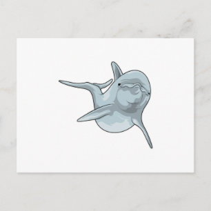 Dolphin at Swimming Postcard