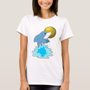 Dolphin at Swimming with Moon T-Shirt