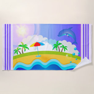 Dolphin at the Beach Towel