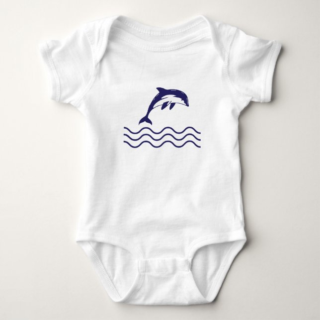 Dolphin Baby Bodysuit (Front)