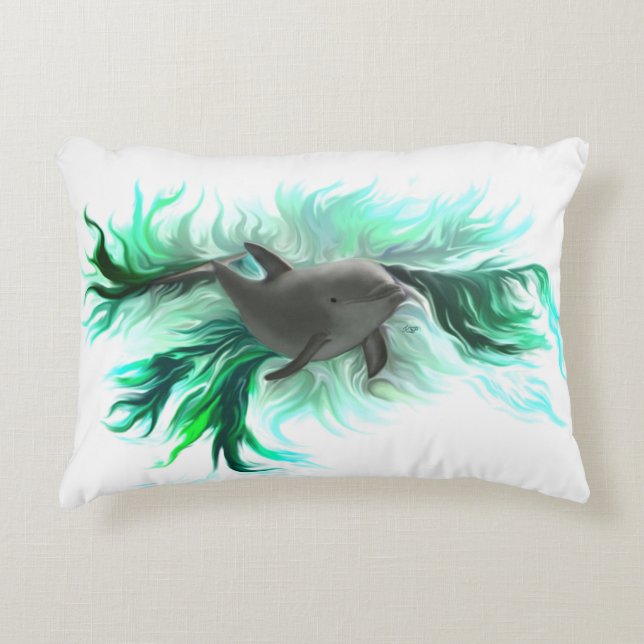 Dolphin Baby Decorative Cushion (Front)