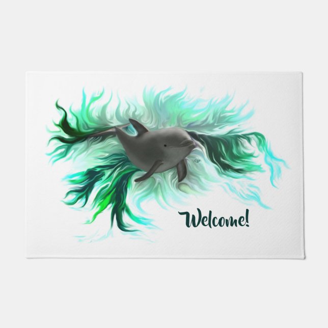 Dolphin Baby Doormat (Front)