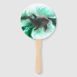 Dolphin Baby Hand Fan