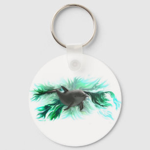 Dolphin Baby Key Ring
