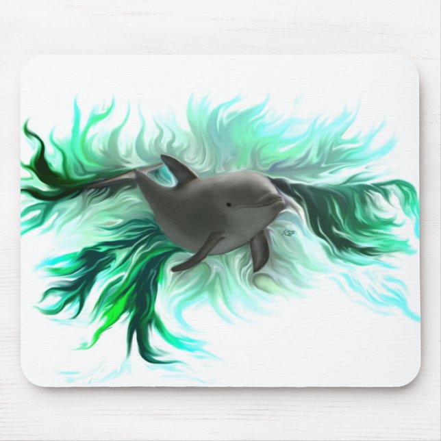 Dolphin Baby Mouse Mat (Front)