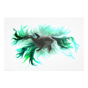 Dolphin Baby Photo Print