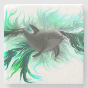 Dolphin Baby Stone Coaster