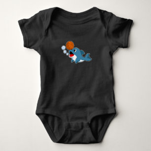 Dolphin Basketball player Basketball Baby Bodysuit