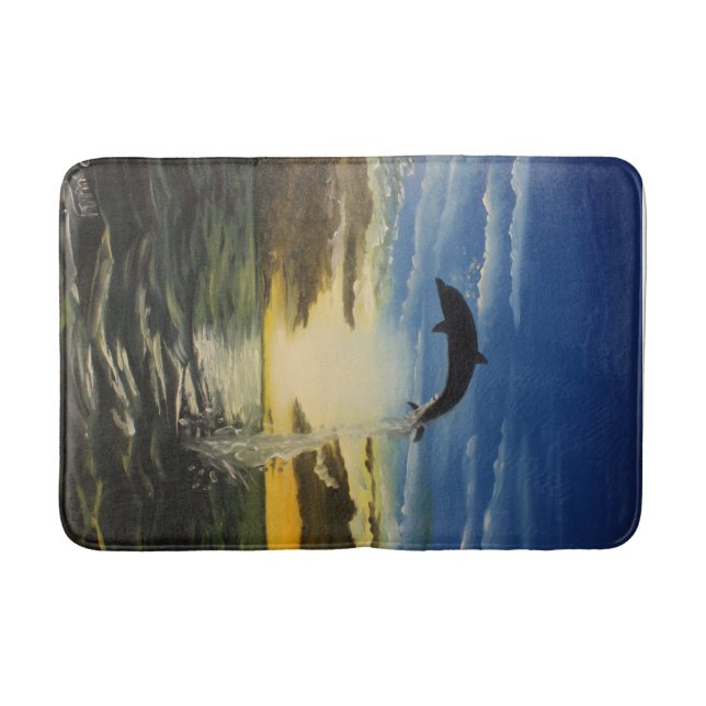 dolphin bath mat (Front)
