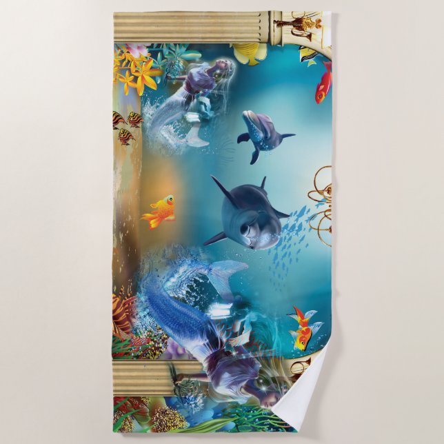 Dolphin Beach Towel (Front)