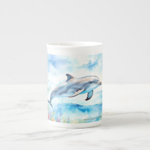 Dolphin Bone China Mug