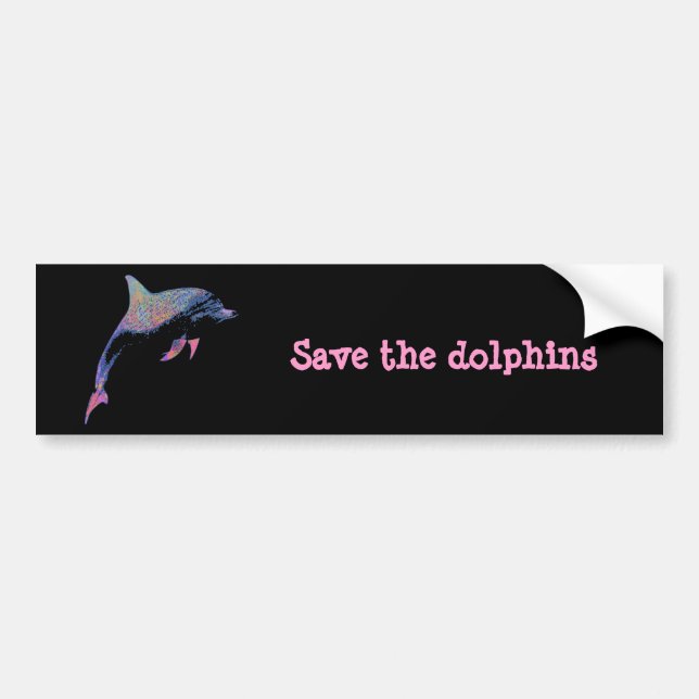 dolphin bumper sticker (Front)