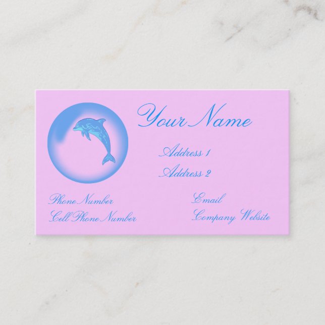 Dolphin Business Card (Front)