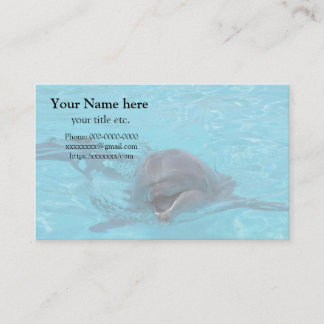 Dolphin business card, save marine animals Dolphin Business Card