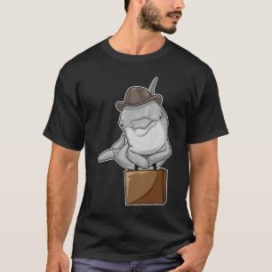 Dolphin Businessman Briefcase T-Shirt