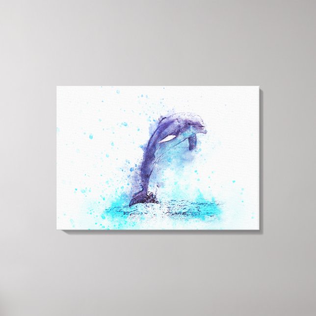 Dolphin Canvas Print (Front)