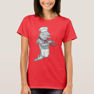 Dolphin Chef Pan Cook T-Shirt