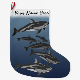 Dolphin Christmas Stocking Personalised Dolphin