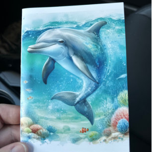 Dolphin Coastal Under the Sea  Thank You Card