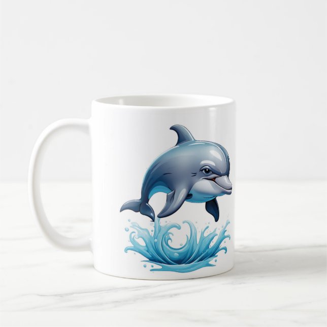 Dolphin Coffee Mug (Left)