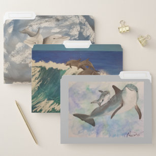 Dolphin Collection File Folder