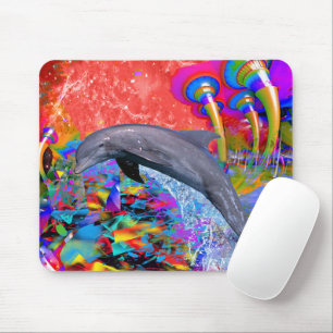 Dolphin Colour Splash Mouse Mat