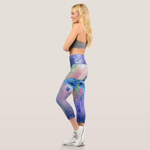 Dolphin Couple - Beautiful - Capri Leggings