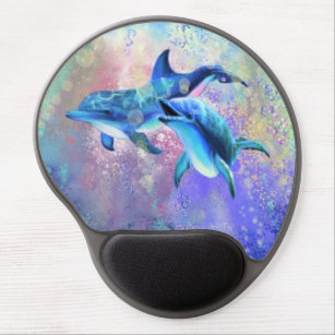 Dolphin Couple - Beautiful Gel Mouse Mat