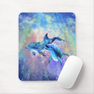 Dolphin Couple - Beautiful Mouse Mat