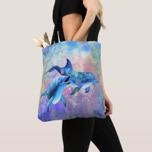 Dolphin Couple - Beautiful Tote Bag