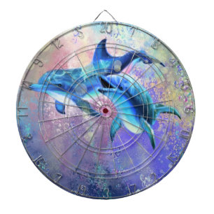Dolphin Couple Dart Board