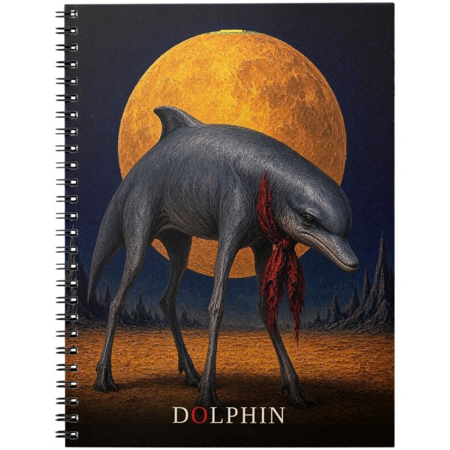 Dolphin Cravat gothic Surreal Notebook (Creator Uploaded)