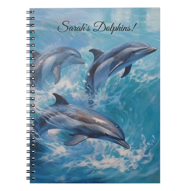 Dolphin Custom Notebook (Front)