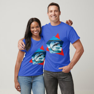 Dolphin Dancing On The Waves, Unisex Tshirt