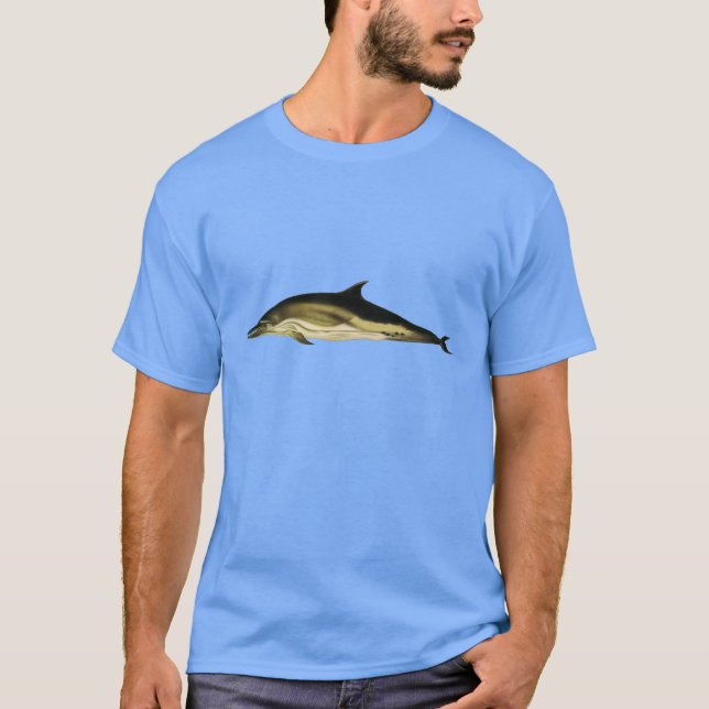 Dolphin Delphinus Delphis, Vintage Marine Mammals  T-Shirt (Front)