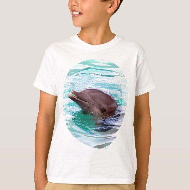 Dolphin Design Kid's T-Shirt (Front)