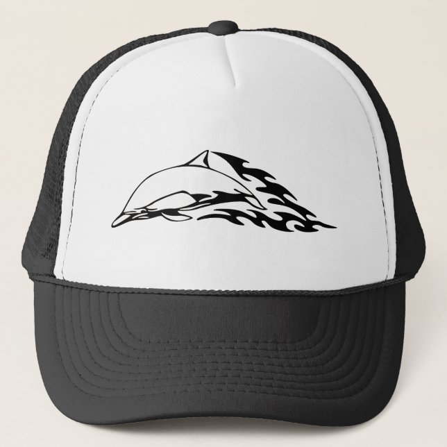 Dolphin designs trucker hat (Front)