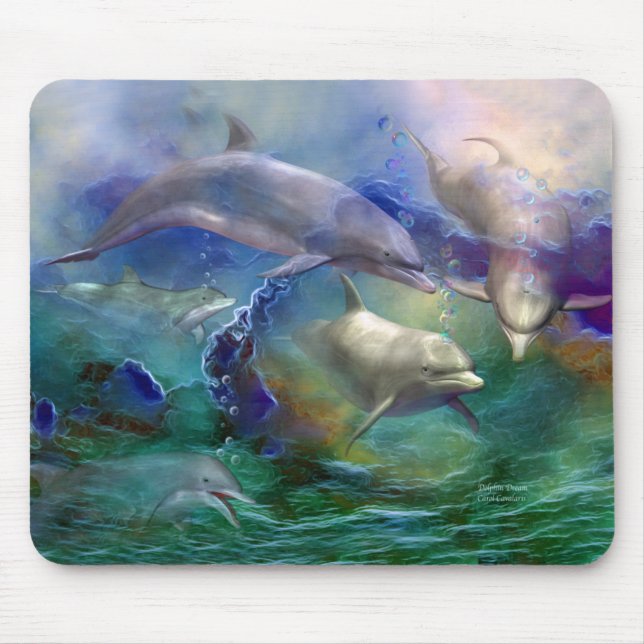 Dolphin Dream Art Mousepad (Front)