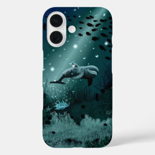 Dolphin Dream iPhone 16 Case